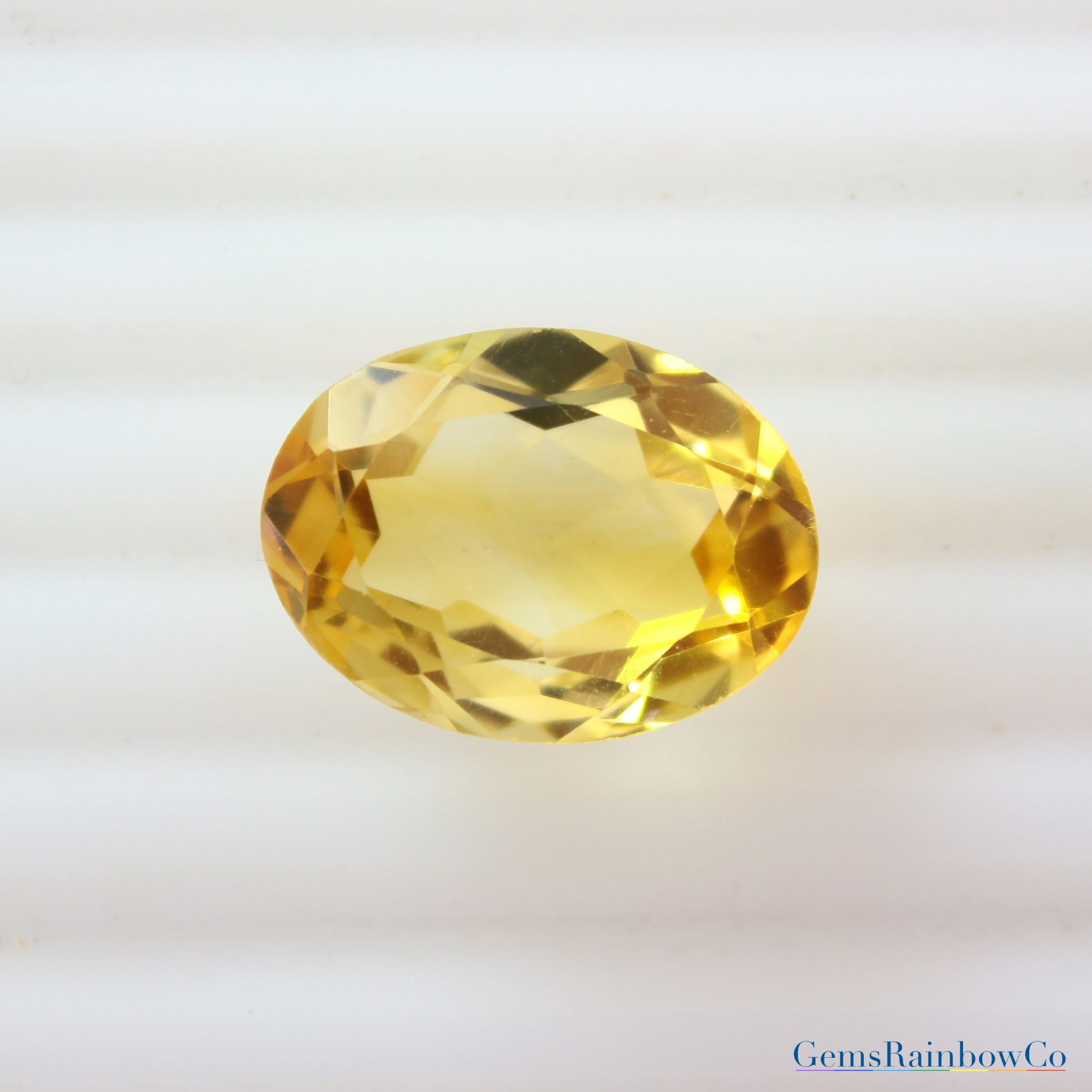 Citrine Oval Golden Colour Loose gemstone| GemsRainbowCo