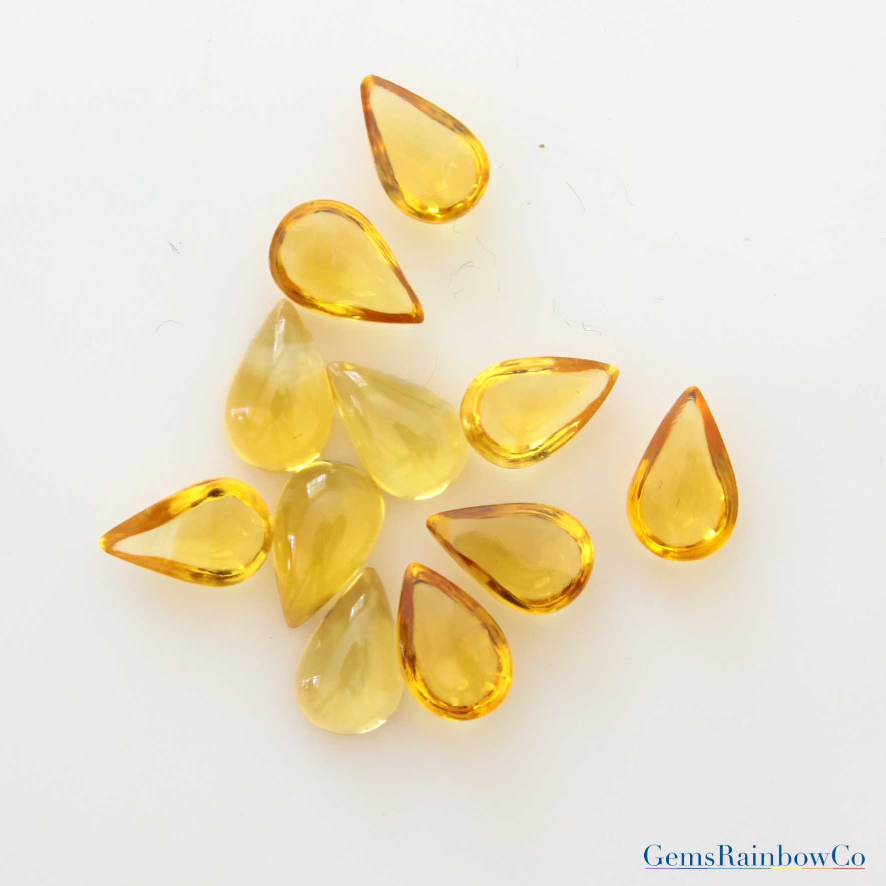_Pear_8x5_ mm_AAA_1 Citrine Pear