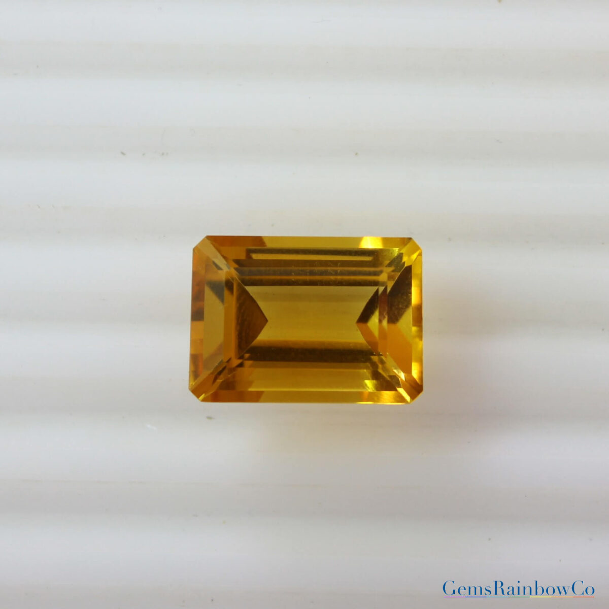 Citrine Octagon Yellow