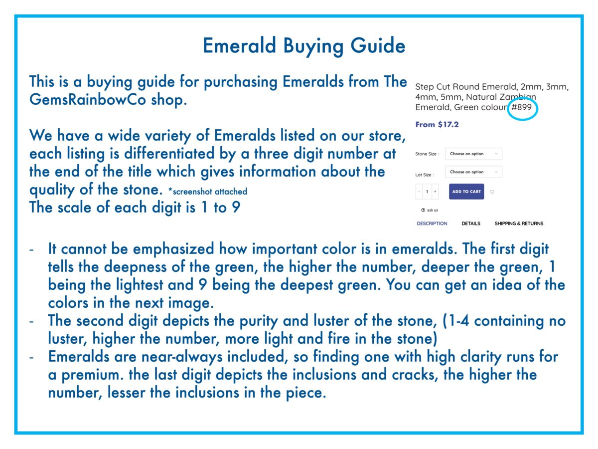 Emerald Buying Guide