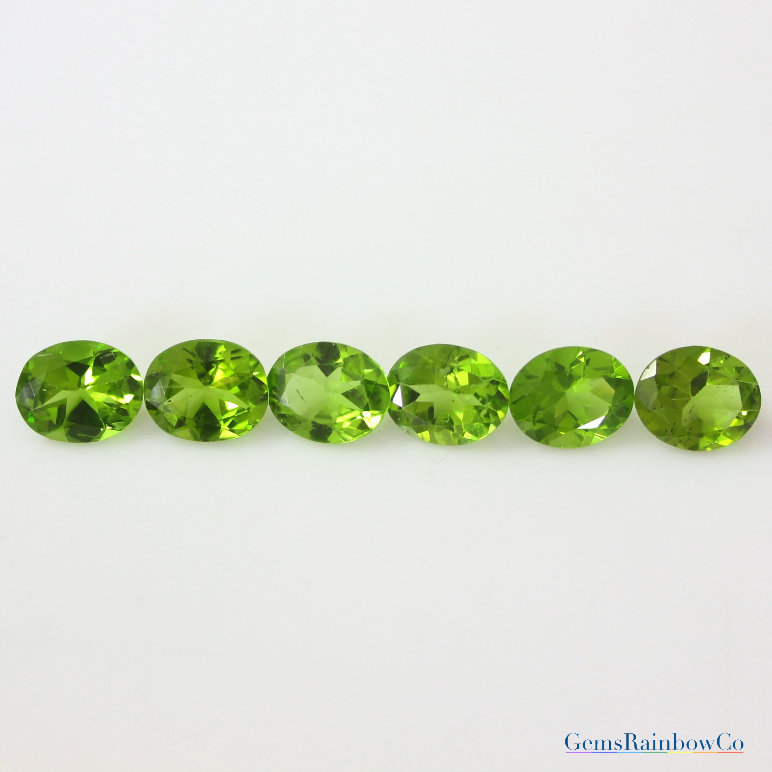 Peridot 12x10mm to 14x10mm Oval Gemstone