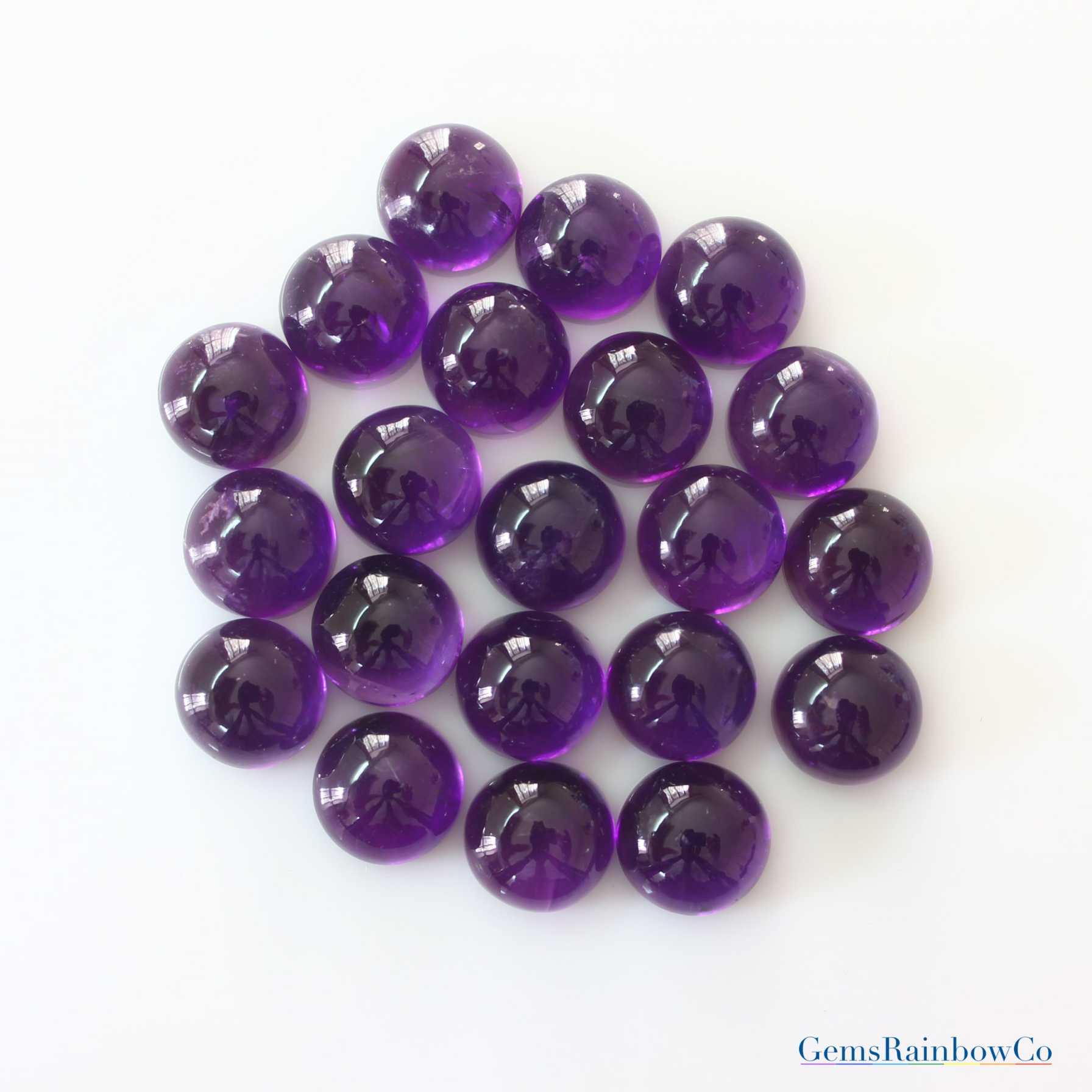 Amethyst_Afri_Cab_Round_12mm_AA_1 Amethyst Stone Round