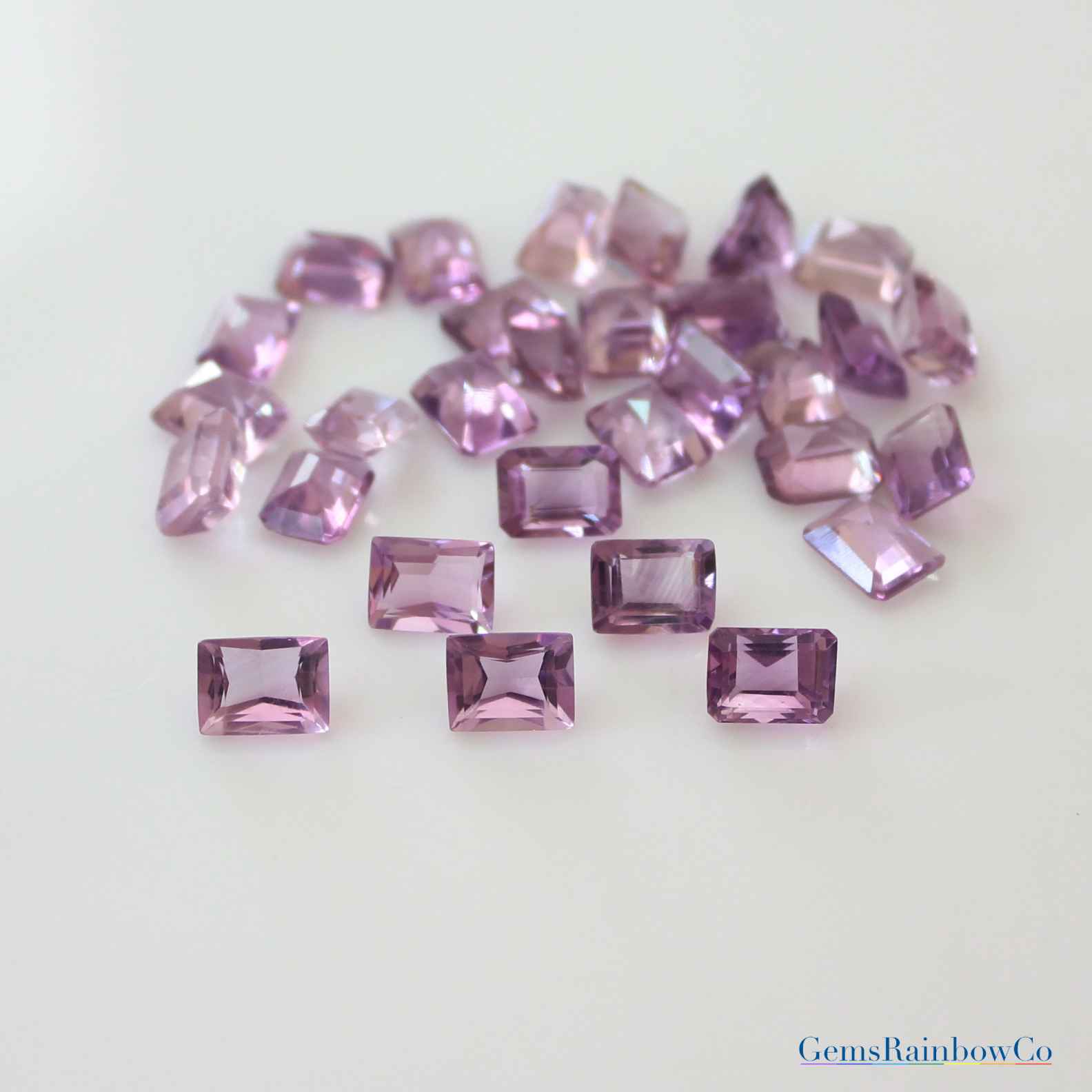 Amethyst_Fac_Octagon_8x6mm_AA_8 Amethyst Stone Octagon