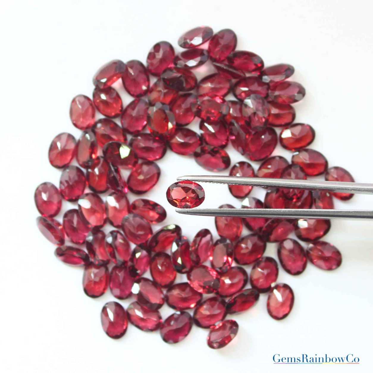 Garnet_Fac_Oval_7x5mm_AA_3 Garnet Stone Oval