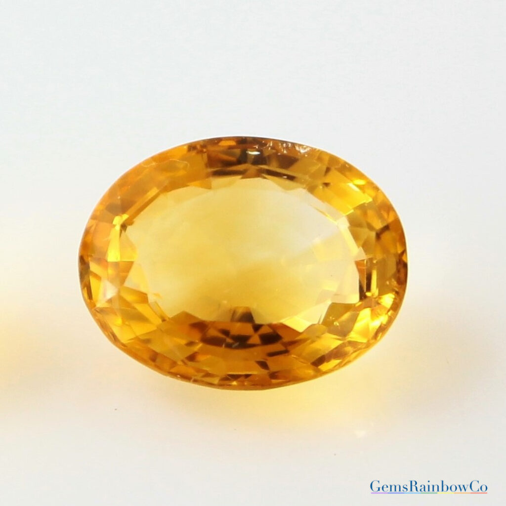 Gemstones Materials 13.30 Ct Natural Citrine Gemstone Golden Yellow ...