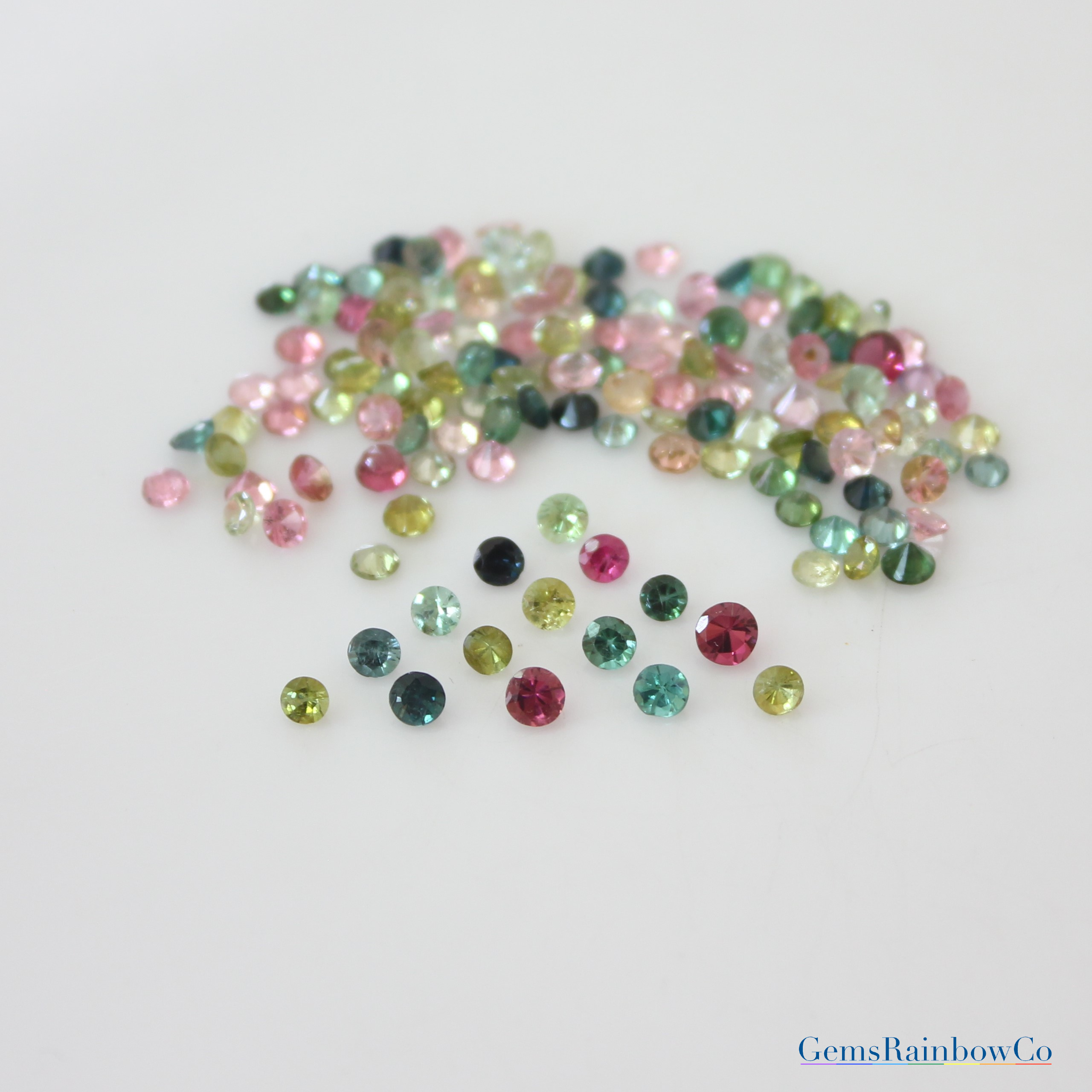 Loose Swarovski Crystals Green Faceted Round