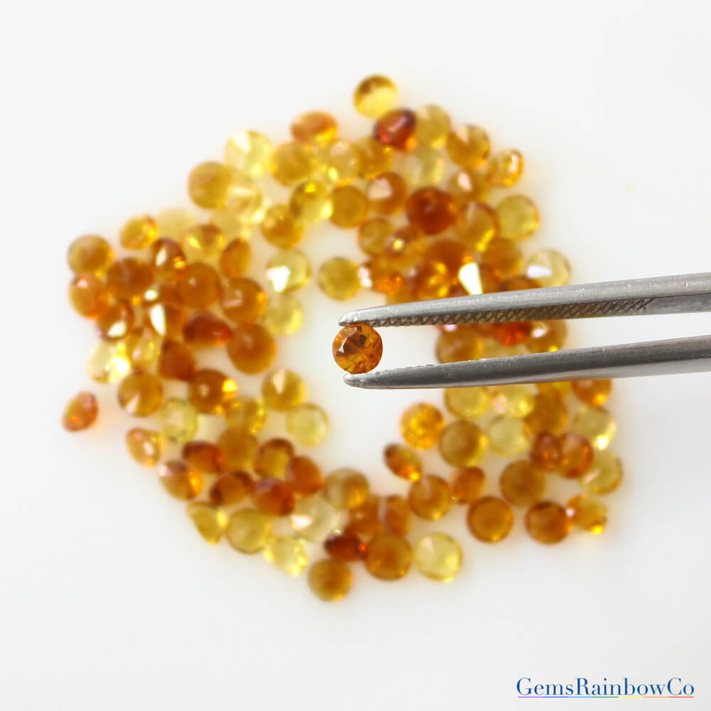 Natural Citrine Gemstone Grade AAA Micro Faceted Round 2MM 3MM Beads ( –  DayBeads