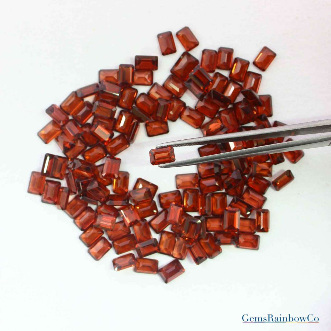Garnet_Fac_Octagon_4x6mm_AAA_4 Garnet Faceted Octagon