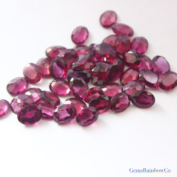 Details about   Natural 8X6 mm and 9x7 mm Oval Pink Rhodolite Garnet/Almandine Garnet AA quality