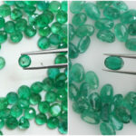 Natural Emerald Round, Oval Faceted Loose Gemstones, Green Zambian Emerald, Gemstone For Jewelry, #846.