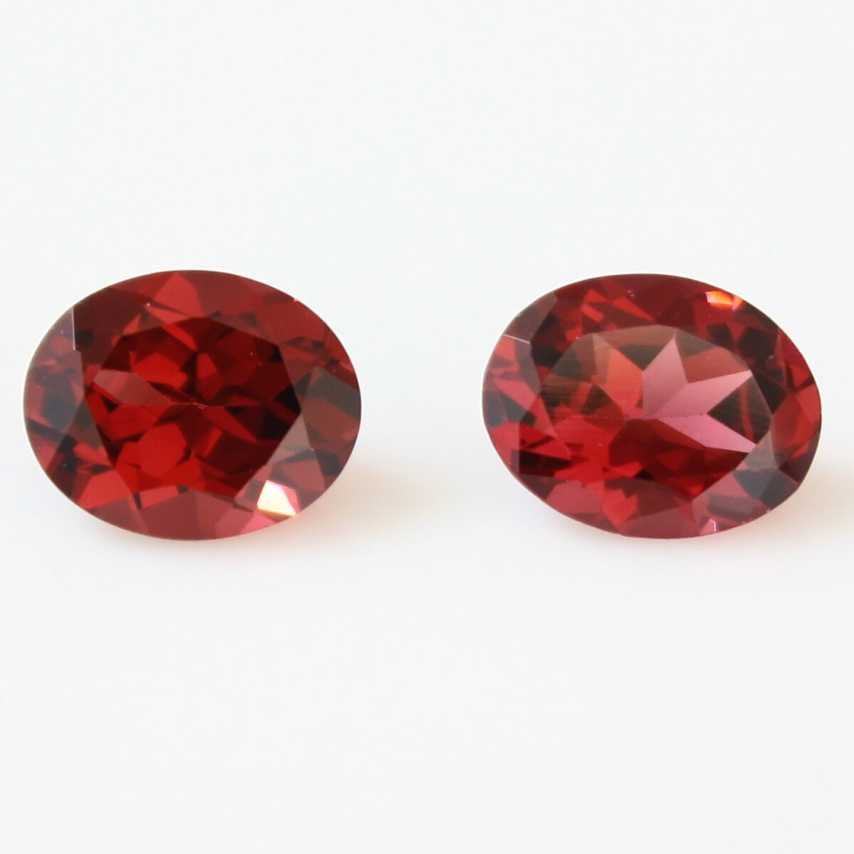 Red Rhodolite Garnet Oval Shape