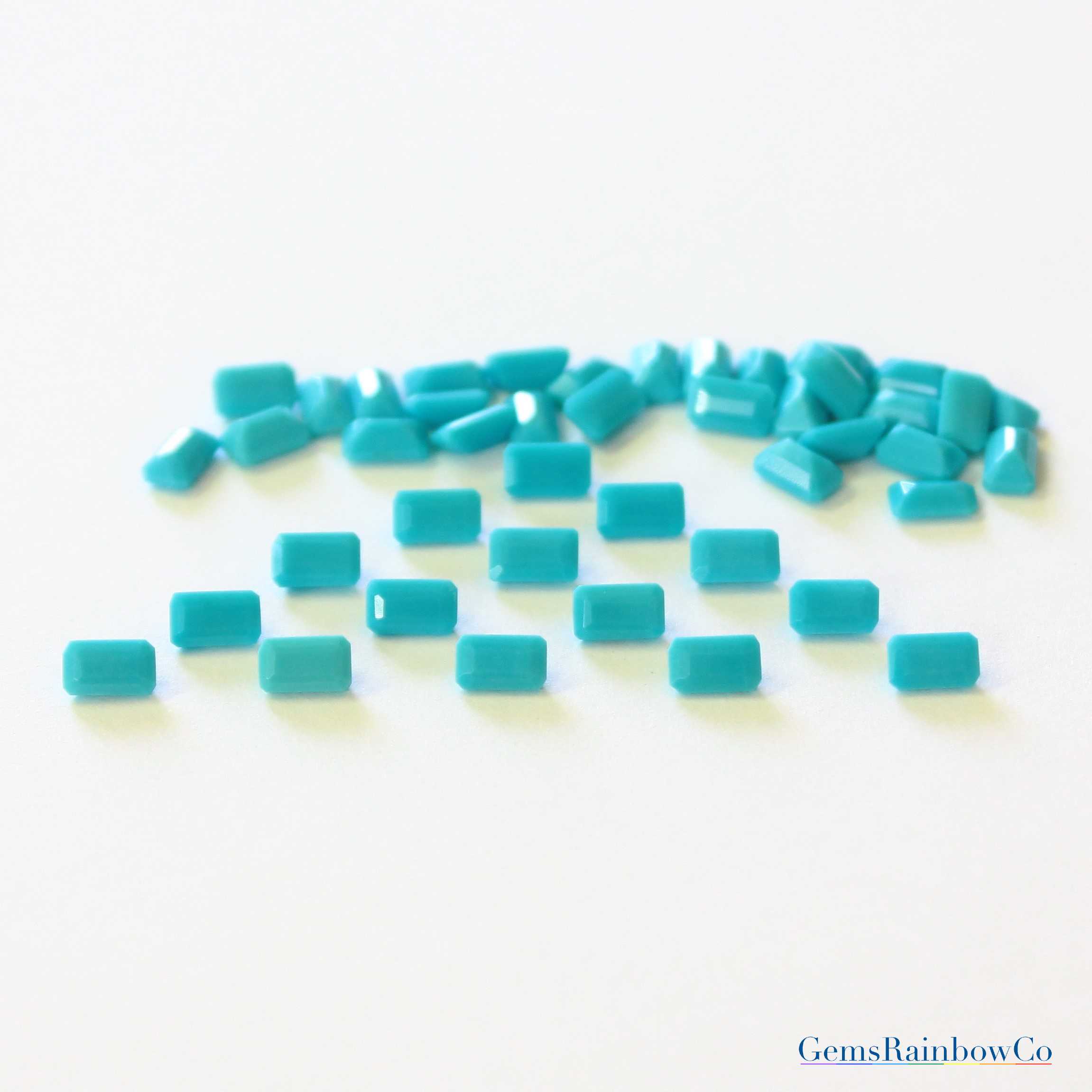 Tarq_Cab_Octagon_5x3mm__8 Turquoise Octagon