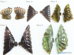 Tourmaline carved Butterfly Wings