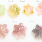 Carved Tourmaline in Flower shape, Tourmaline Carved Stone, Multi Color Floral Tourmaline Carving, Loose Gemstone carving, Jewelry supplies.