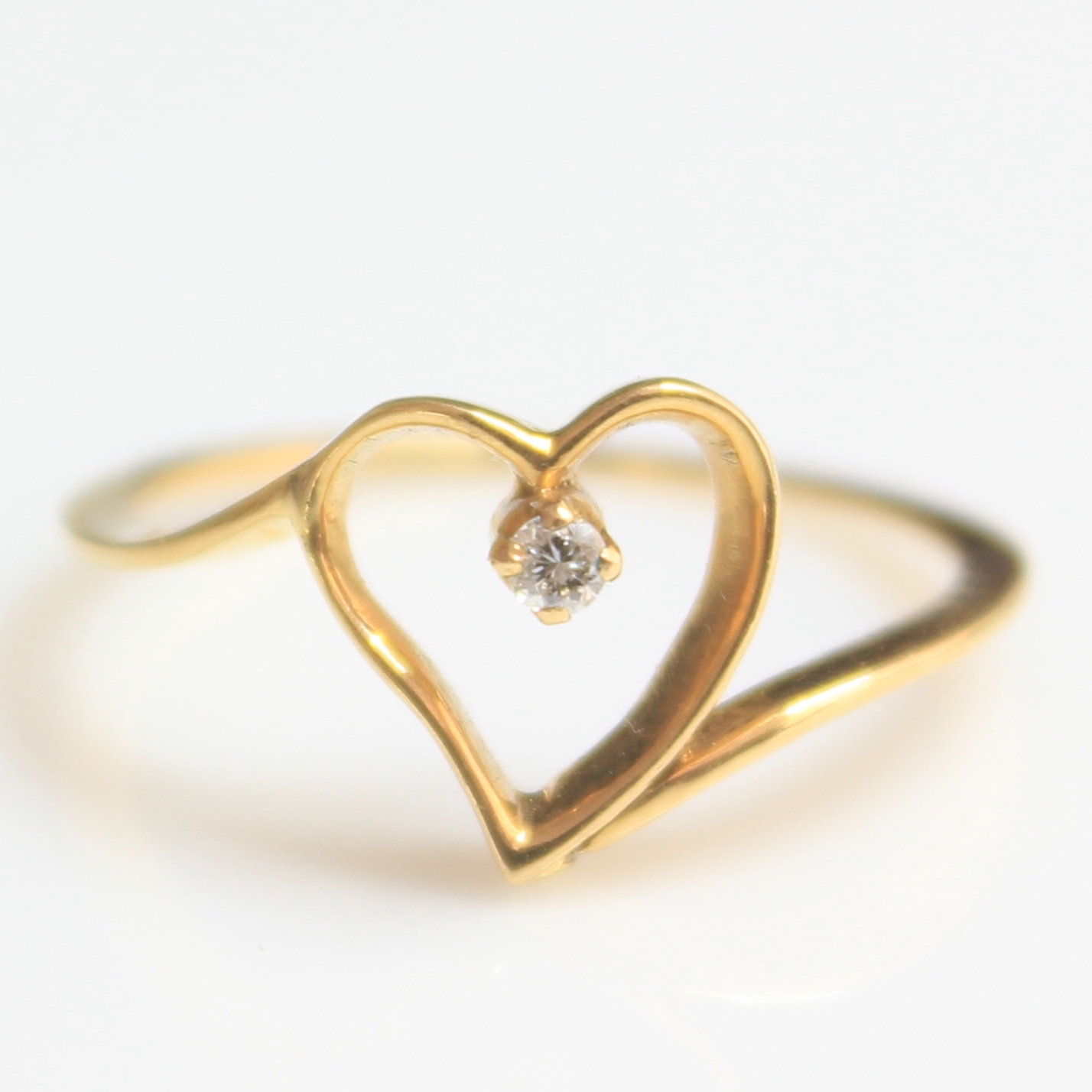 1 Carat Heart Diamond Engagement Ring - Abhika Jewels