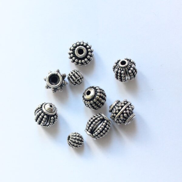 Bali Sterling silver beads