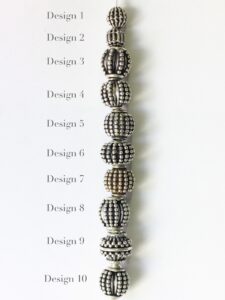 Bali Sterling silver beads