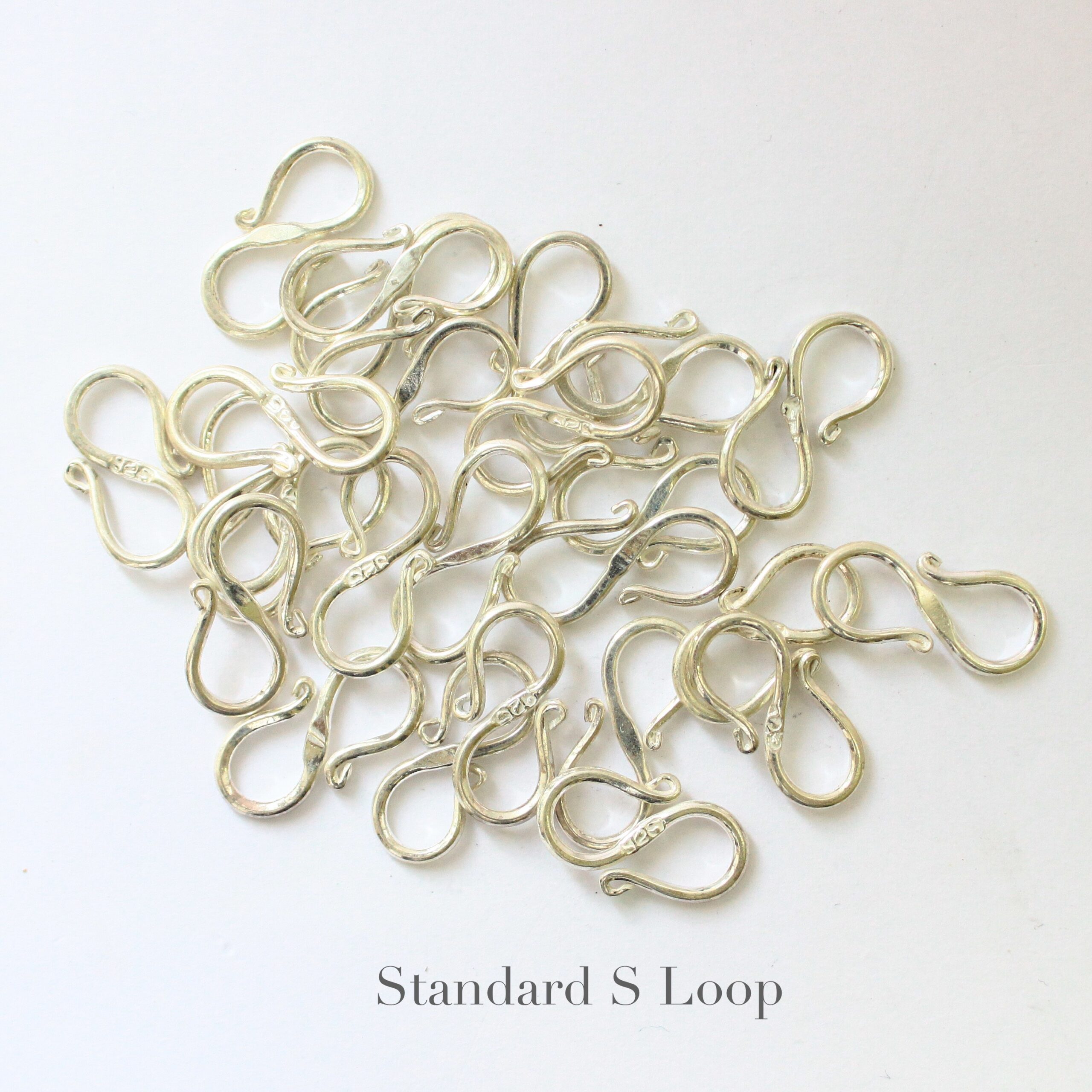 Sterling Silver Tiny Simple Hook & Eye Clasp