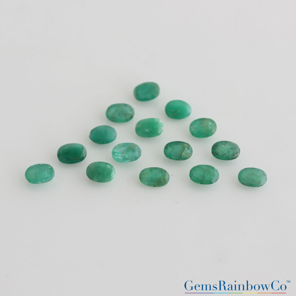 Emerald Oval Green Faceted