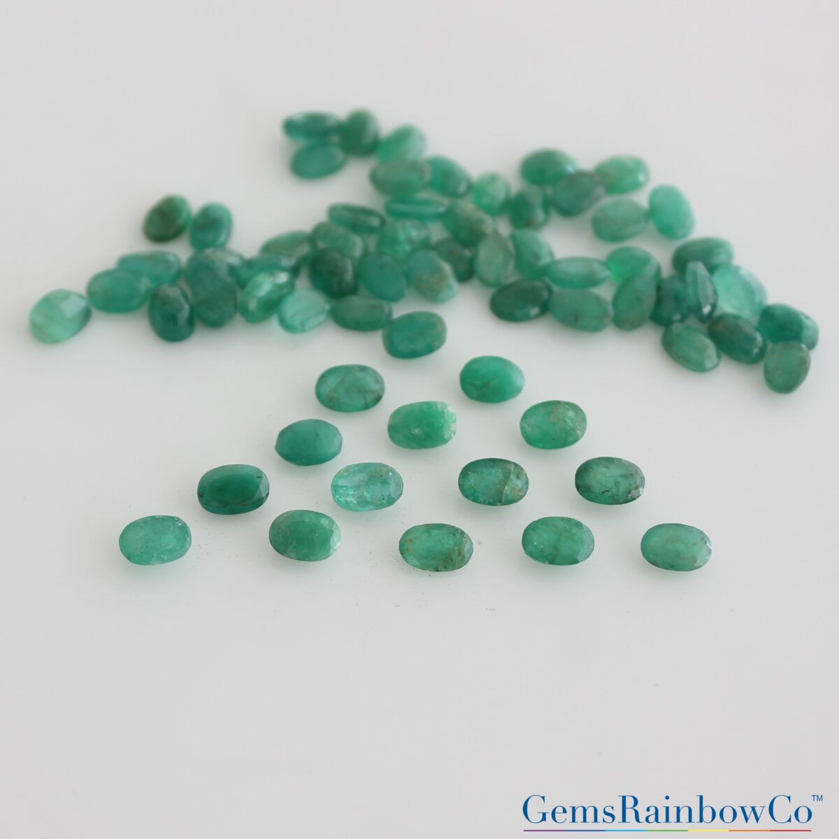 Emerald Oval Green Faceted