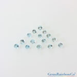 Blue Aquamarine Round